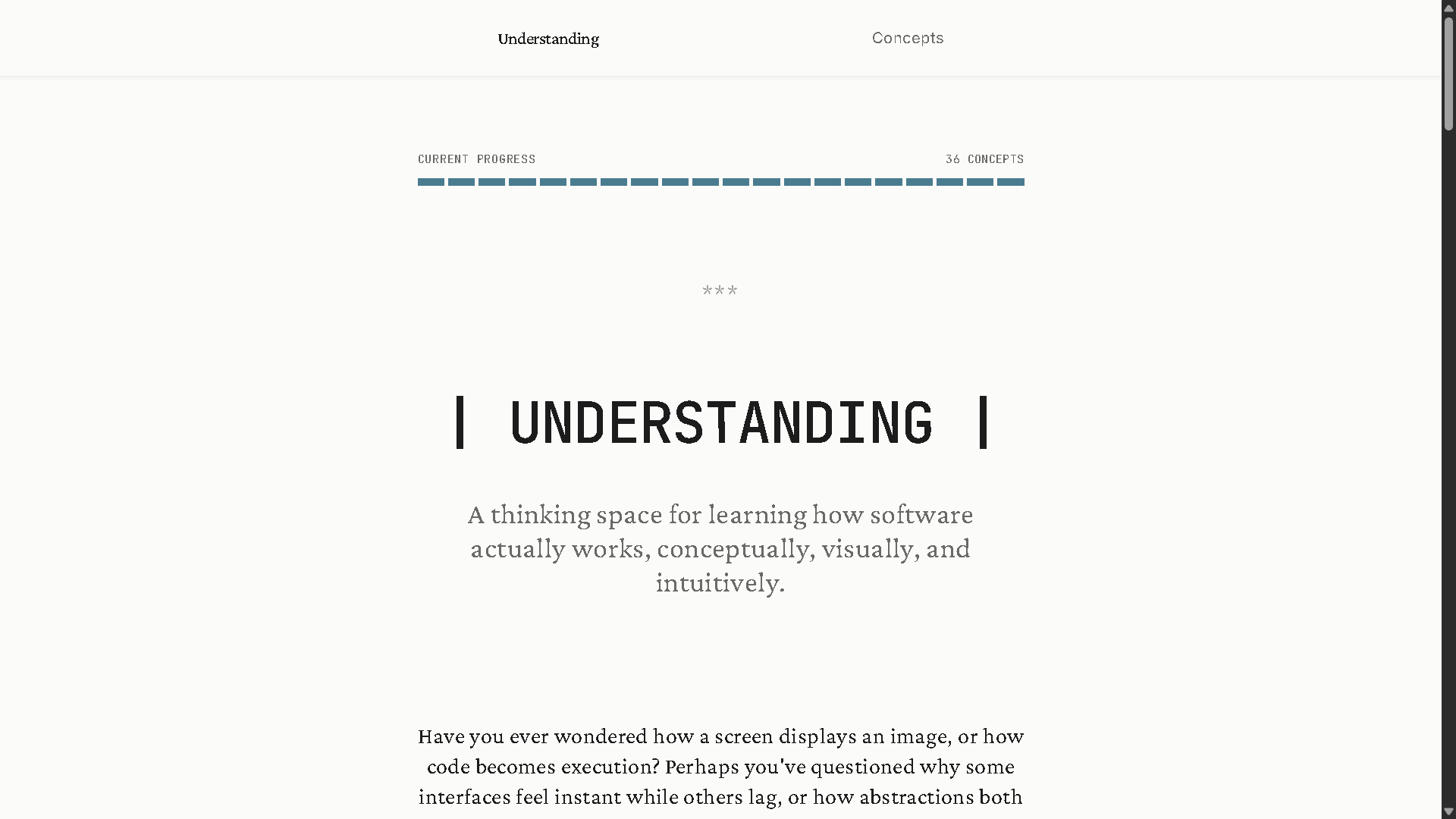Understanding Concepts